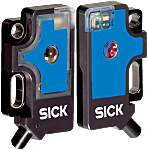 Fotocélula rectangular Sick, Sistema Barrera de Luz, alcance 500 mm, salida PNP, Conector M8, IP67