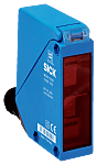 Fotocélula rectangular Sick, Sistema Supresión de Fondo, alcance 100 → 2500 mm, salida NPN, PNP, Conector macho