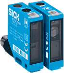 Fotocélula rectangular Sick Fotoeléctrico de haz pasante, alcance 0 → 80 m., salida PNP, Conector macho M12,