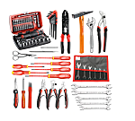 Kit de herramientas Facom de 39 piezas para Electricista, contiene Herramientas métricas