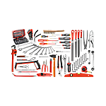 Kit de herramientas Facom, Bolsa de 112 piezas para Kit de herramientas de servicios generales, contiene Llaves