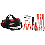 Kit de herramientas Facom, Bolsa de 15 piezas para Electricista, contiene Alicates universales, alicates de crimpado,