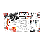 Kit de herramientas Facom, Módulo de espuma de 165 piezas para Mantenimiento, contiene Cincel, cortador, limas,