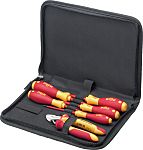 Kit de herramientas Wiha Tools, Funda de 7 piezas para Kit de herramientas para electricista, contiene Alicates de