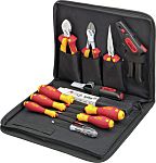 Kit de herramientas Wiha Tools, Funda de 13 piezas para Kit de herramientas para electricista, contiene Alicates de