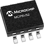 Amplificador operacional MCP6V52-E/SN Alta precisión lineal, 4,5 V 2MHZ SOIC, 8 pines, Salida Raíl a Raíl