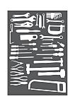 Kit de herramientas Bott para Kit de placa de sombra, contiene Etiquetas