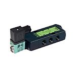 Válvula piloto de solenoide EMERSON – ASCO, Serie 551, Rosca G 1/4, Función Exhaust Protector, Piloto/aire, Carril DIN