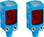 Fotocélula miniatura Sick Haz pasante, alcance 10 m, salida PNP/NPN, Conector Macho M8 4 Pines
