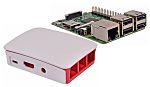 Raspberry Pi 3 B con carcasa oficial blanca para Raspberry Pi