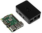 Raspberry Pi 3 B+ con carcasa negra de
