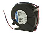 Ventilador centrífugo ebm-papst de 75.5 x 75.2 x 27mm, alim 12 V dc, caudal 28m³/h, 57dB, 4400rpm