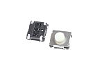 Interruptor táctil tipo Placa de empuje, Blanco, contactos SPST 3.1mm