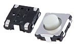 Interruptor táctil tipo Placa de empuje, Blanco, contactos SPST 3.1mm