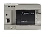 Controlador lógico Mitsubishi FX3GE, 14 entradas tipo dc, 10 salidas tipo Relé, comunicación ModBus