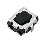 Interruptor táctil tipo Placa de empuje, Blanco, contactos SPST 1.7mm, Montaje superficial