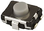 Interruptor táctil tipo Placa de empuje, Gris, contactos SPST 2.5mm
