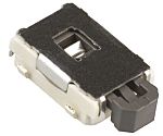 Interruptor táctil tipo Placa de empuje, Negro, contactos SPST 1.8mm