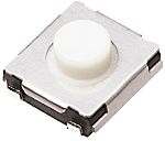Interruptor táctil tipo Placa de empuje, Blanco, contactos SPST 2mm