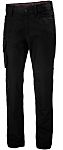Pantalones de trabajo para Mujer, cintura 32plg, pierna 31.5plg, Negro, Algodón, poliéster Luna 32plg 80cm